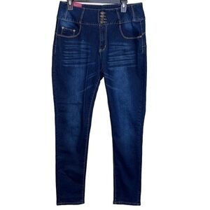 Jeans high waist dark blue wash womens size 12